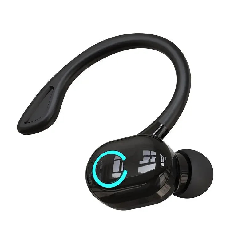 Auscultadores Bluetooth 5.2 com gancho de orelha e microfone