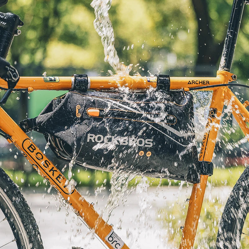 Waterproof Bicycle Frame Bag for MTB & Road Bikes Nylon Storage