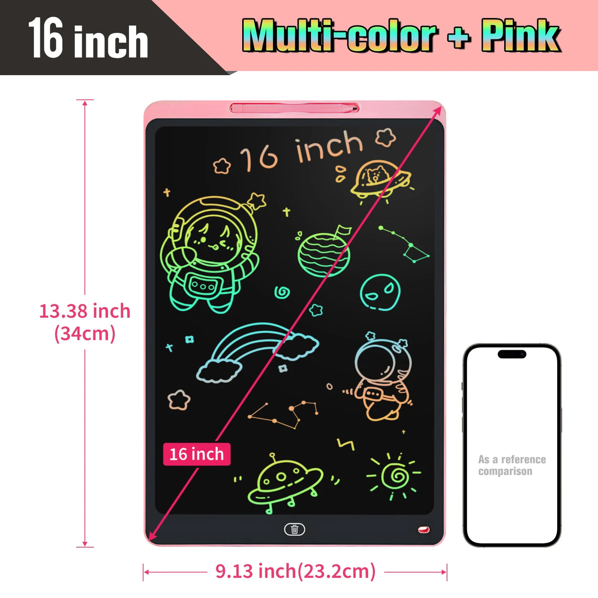 Colour LCD Writing Tablet, 16 or 20 Inch
