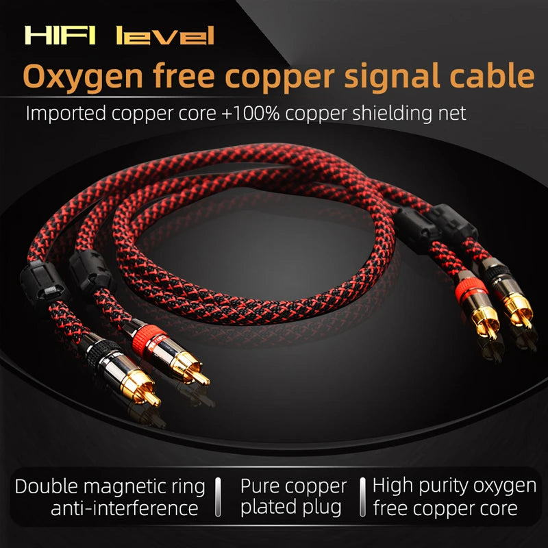 Shielded Stereo RCA Audio Cable