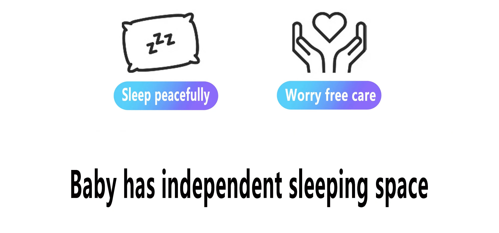 5-in-1 Baby Crib with Adjustable Height, Rocking Mode, Mosquito Net and Storage