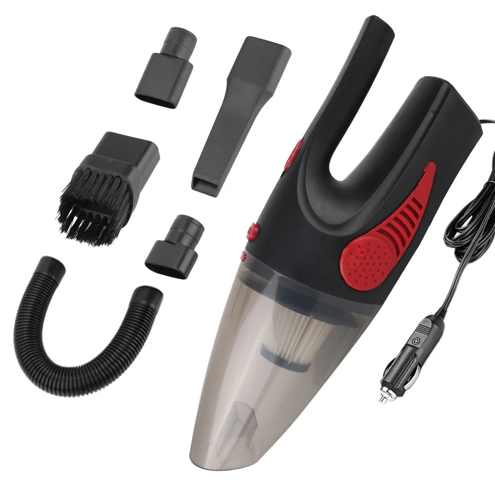 Handheld Car Vacuum Cleaner, 120 W, 12 V Plug or Cordless
