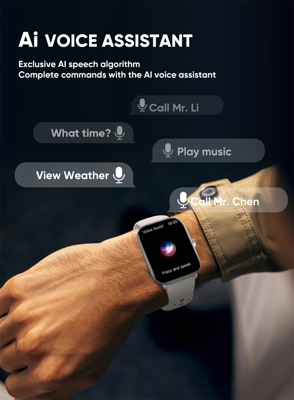 Ceas inteligent cu apelare Bluetooth de 2,01 inch pentru Android și iOS