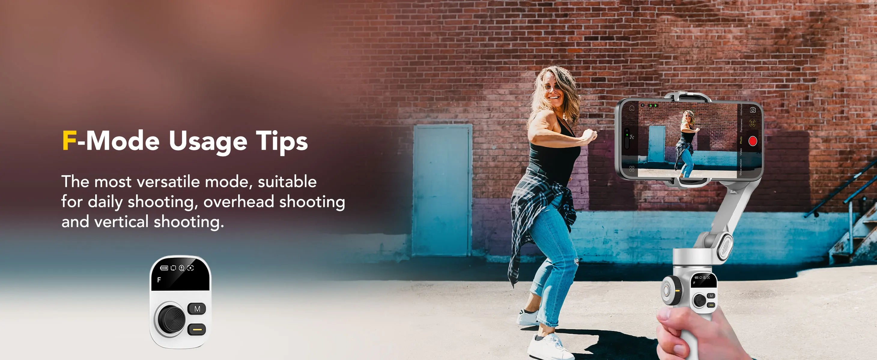 AOCHUAN Smart X2 chytrý smartphone 3osý stabilizátor gimbalu