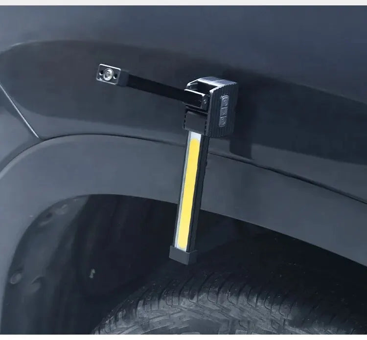 Strong Flashlightoutdoor Multifunctional Camping Lightingflashlight Auto Repair Work Lightfolding COB Light 