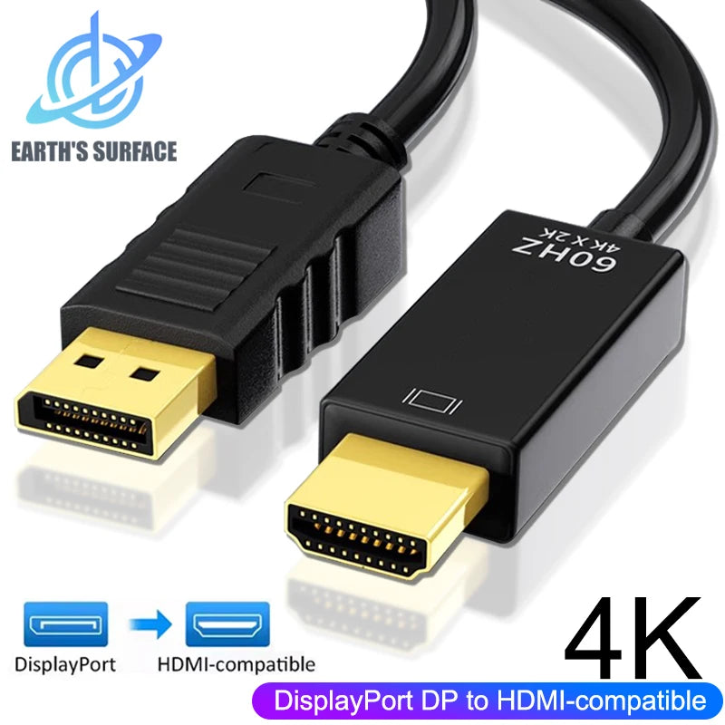 DisplayPort–HDMI-kábel - 1.8 vagy 3 m
