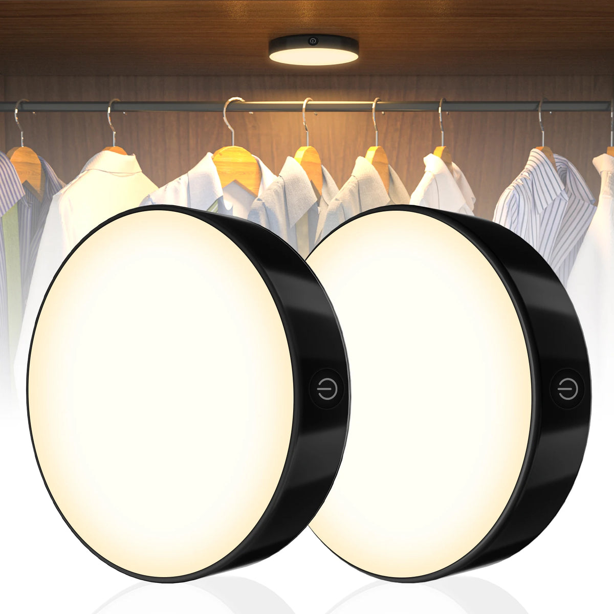 Rechargeable Dimmable Touch Light with Magnetic Back