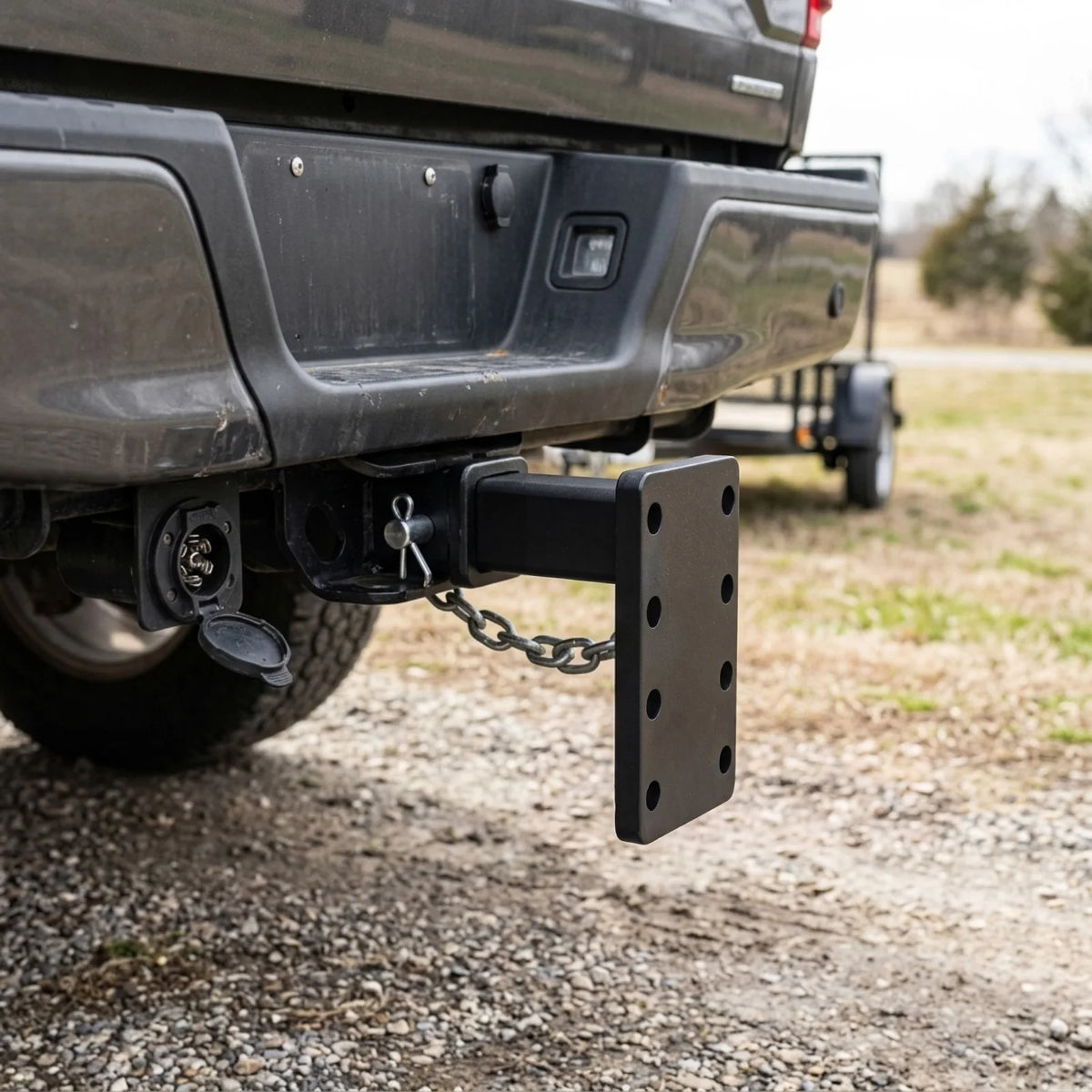 Tow Bar Slot for 2" Hitch Receiver 4400lbs, Adjustable Mount Bracket 3 Heights, 50x50mm Rod for Trailer Towing Accessories