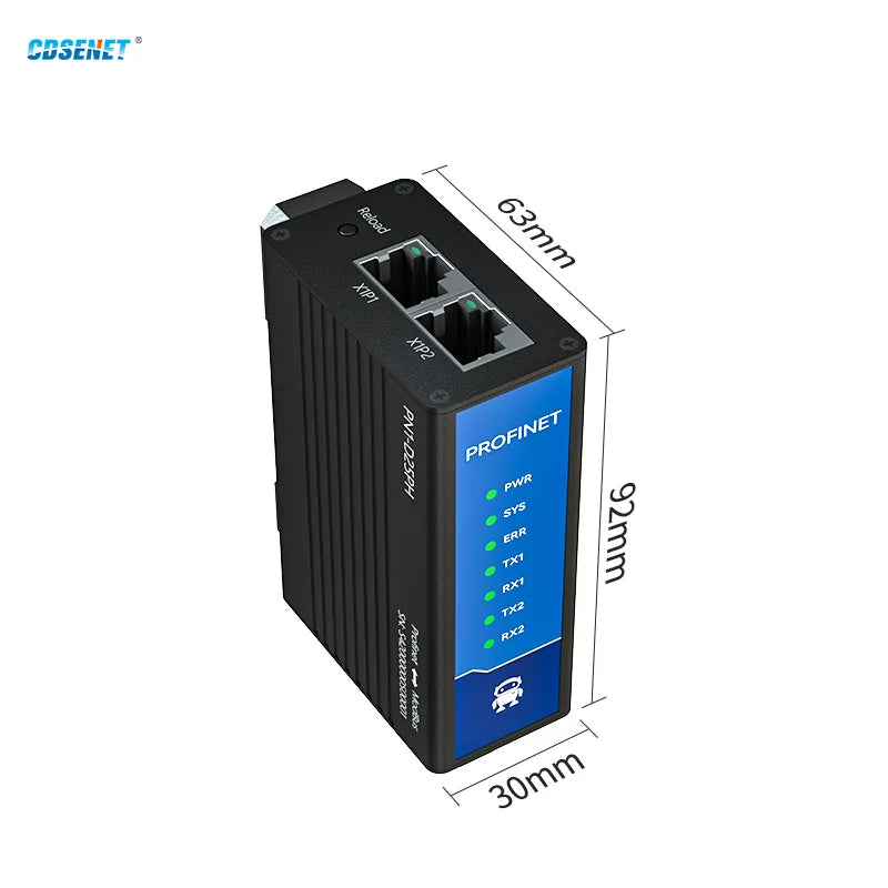 Profinet til Modbus-gateway med modelvalg