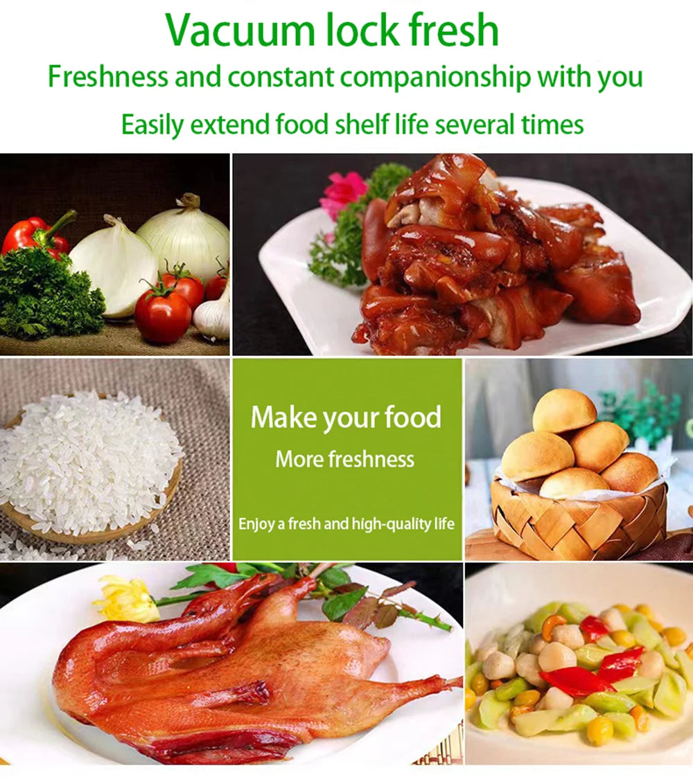 1 Rolls Vacuum Bags For Food, 500cm Per Roll,Reusable, BPA-free,Food Vacuum Sealer Bags For Vac Storage Meal Prep Sous Vide 