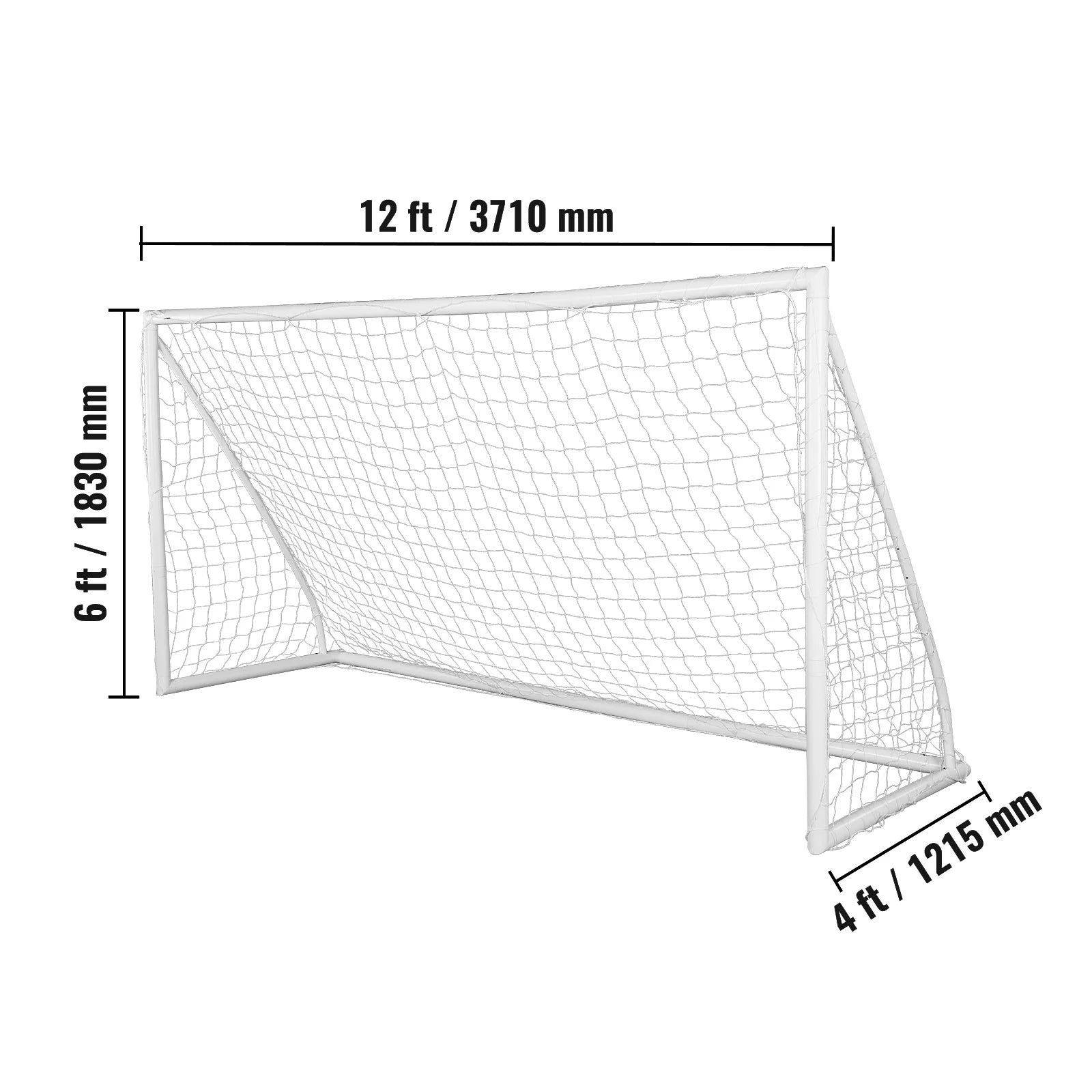 12x6FT Portable Soccer Goal with Carry Bag