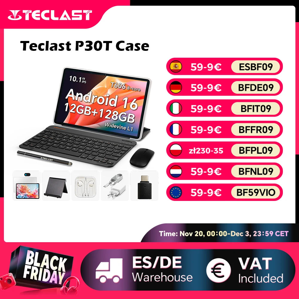 Σετ Tablet Teclast P30T με Πληκτρολόγιο και Στυλό