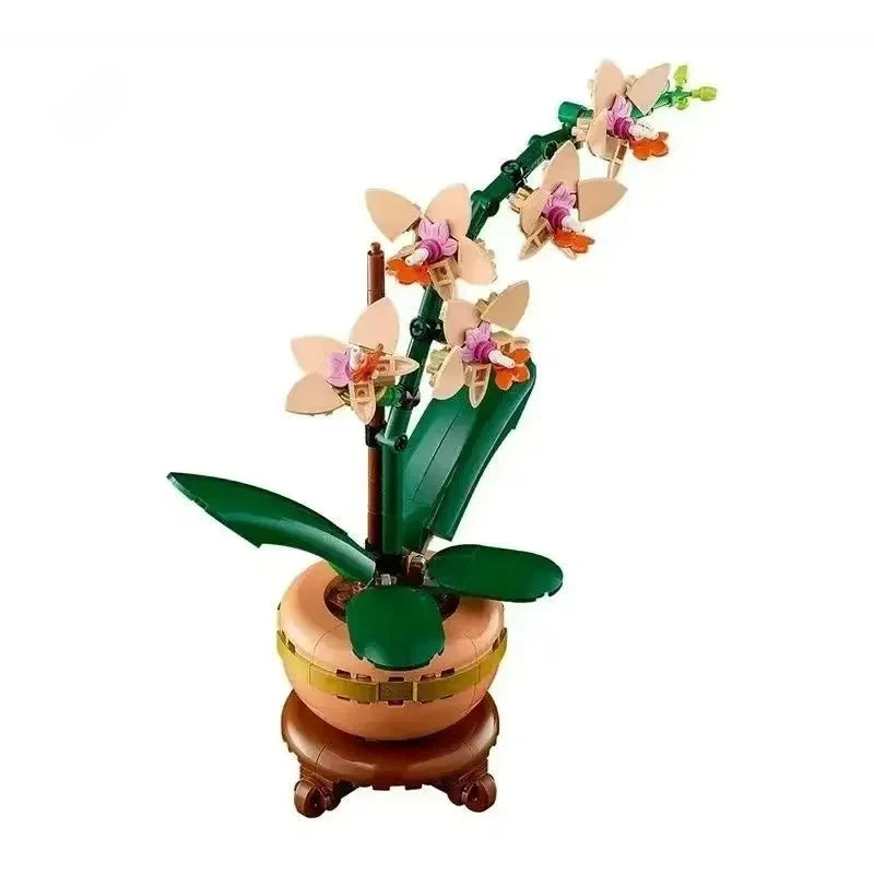 Çocuklar ve Yetişkinler için Buket Yapı Taşları Çiçek Seti