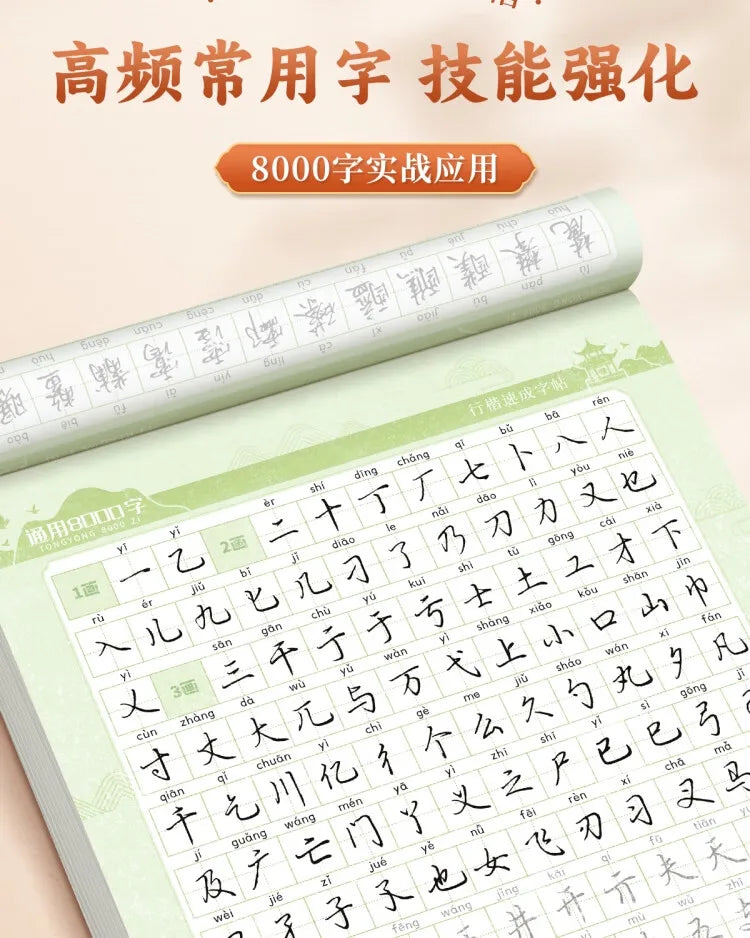 Cahiers d'exercices de calligraphie chinoise
