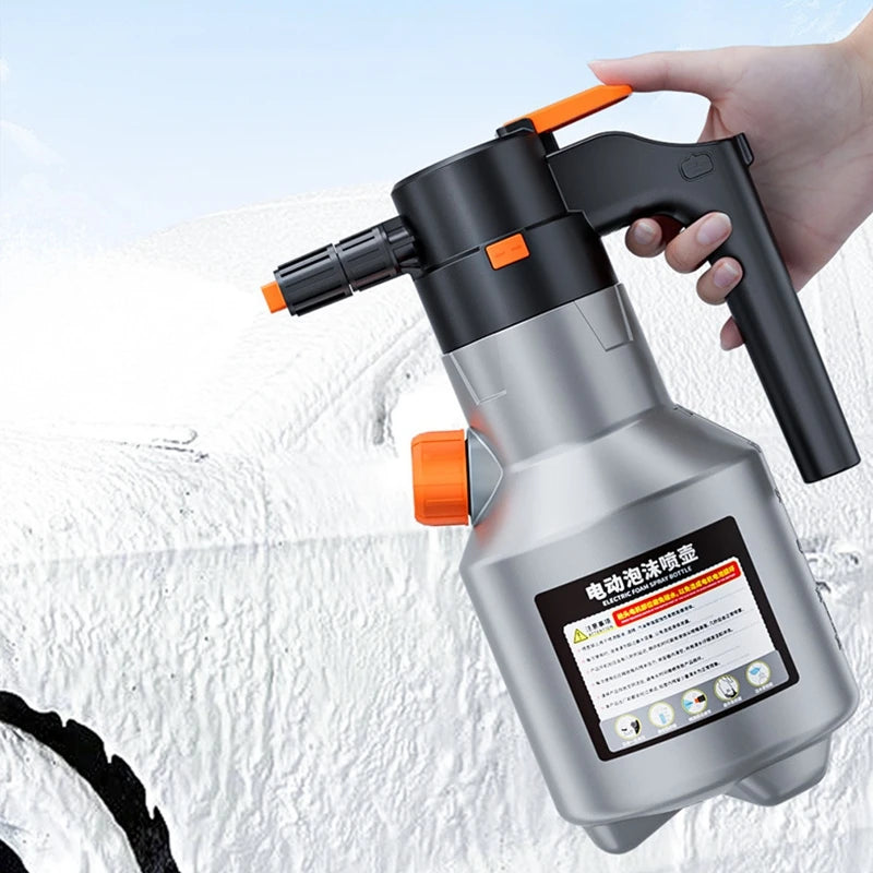 LEIBOO 2L Leistungsstarker Elektrischer Schaum-Sprüher Auto-Wäsche Schneeschaum-Sprayer Wiederaufladbare Auto-Wäsche-Sprüher Dose Autozubehör
