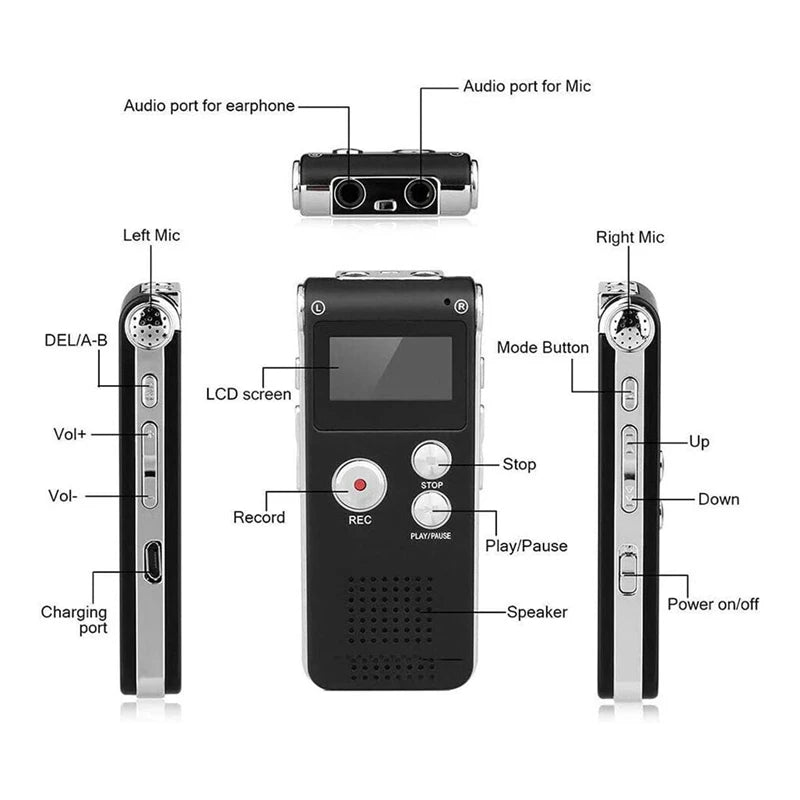 Mini USB Voice Recorder - Memory Options