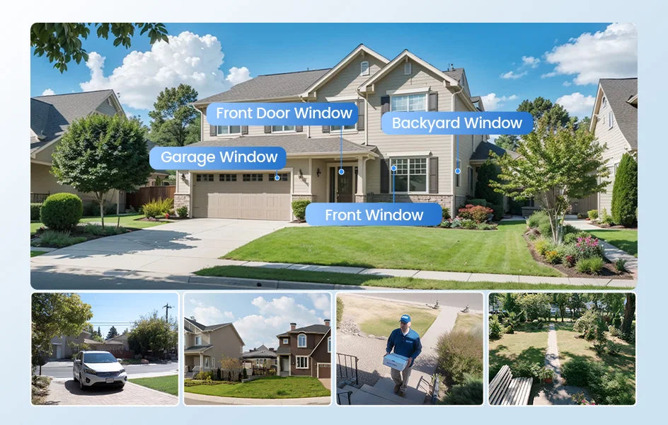 ZOSI C680 2K Window Security Camera with Full-Color Night Vision