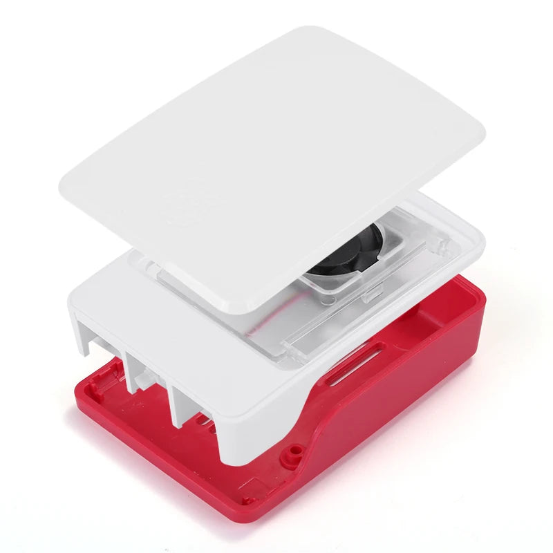 NEW Official Raspberry Pi Case Red White ABS Plastic Protective Cover With Heatsink Fans For Raspberry Pi 5