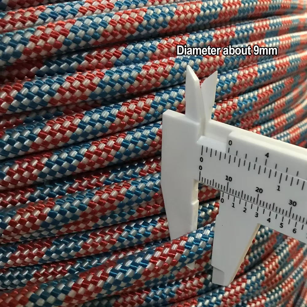 Outdoor Rope 5-50m 9mm Wear-Resistant 700kg