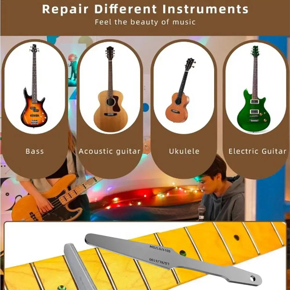 Dobbelt-sidet guitar fret file — 20 cm