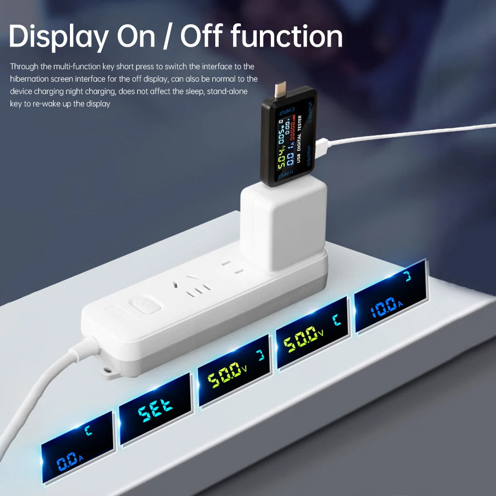 Digitaler USB-Lade-Tester - Anschlussoptionen