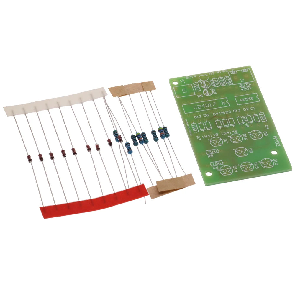 Elektroniske terninger DIY-kretssett, 4,5–5,5 V