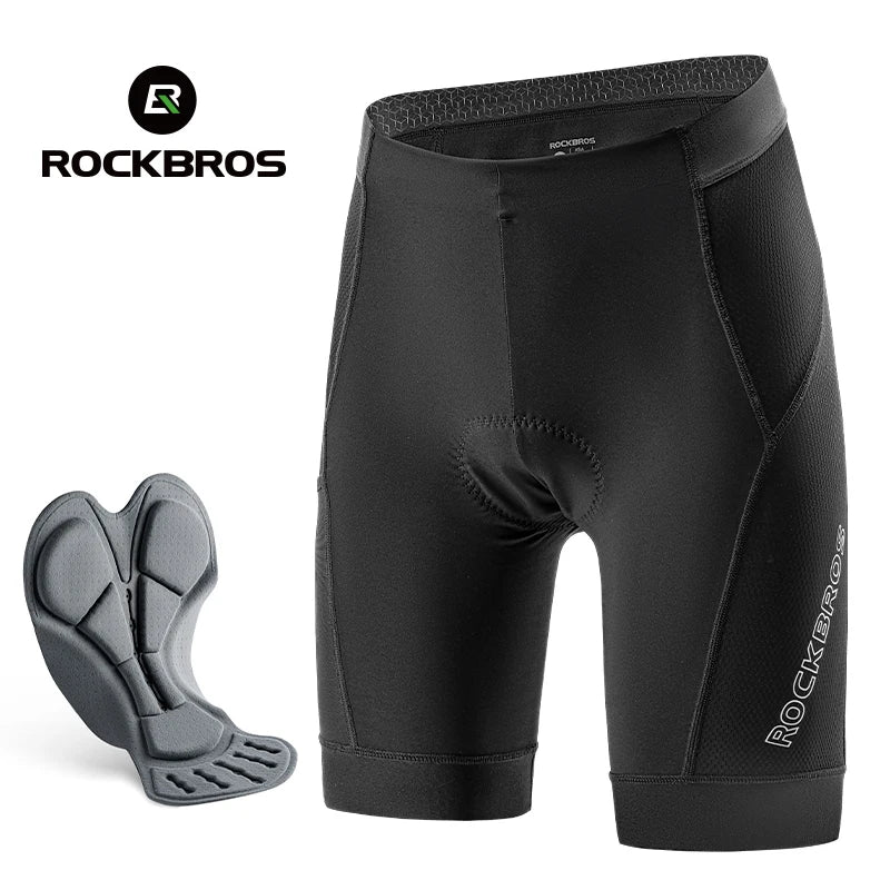 Pantaloncini da ciclismo imbottiti da uomo, asciugatura rapida e traspiranti