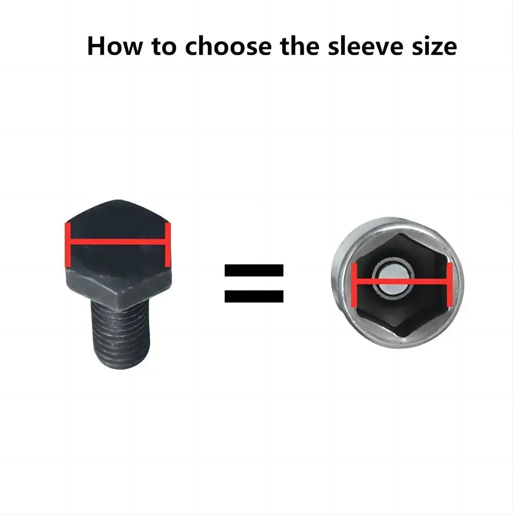 6-13mm Impact Socket Set Magnetic Nut Screwdriver 48mm Drill Bit Set 1/4” Hex Socket Adapter Bolt Drivers Socket Kit Hand Tools 