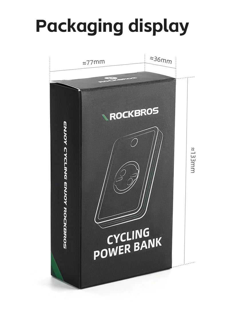Bicycle Front Light RL-S2, IPX6 Waterproof 10000mAh