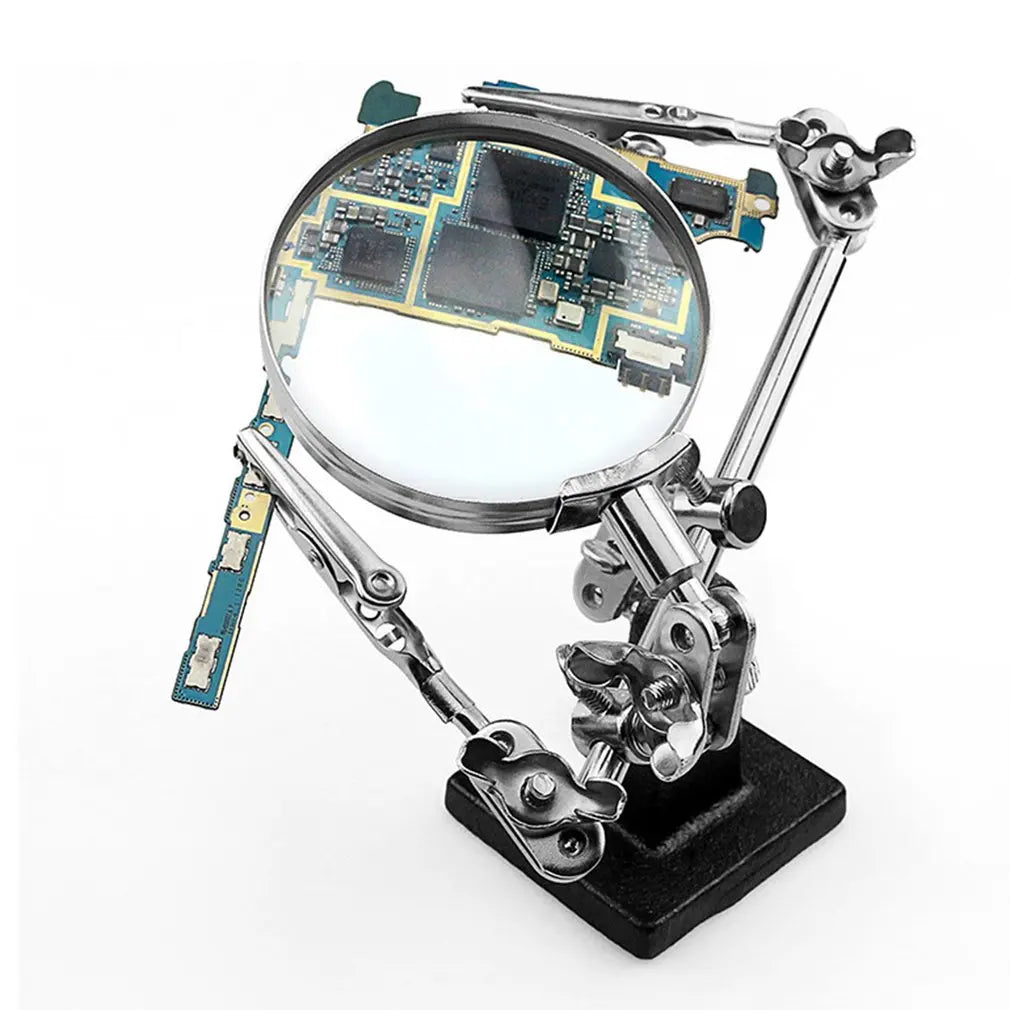 TE-805 Helping-Hands Magnifier with Two Clips