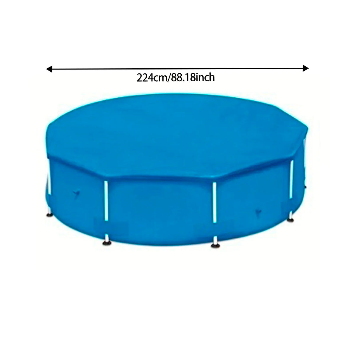 Runde PE-Poolabdeckung, 280 cm