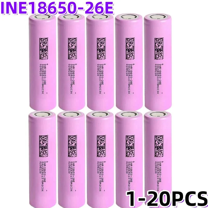 18650 2600mAh Li-Ion Cells - Pack Options