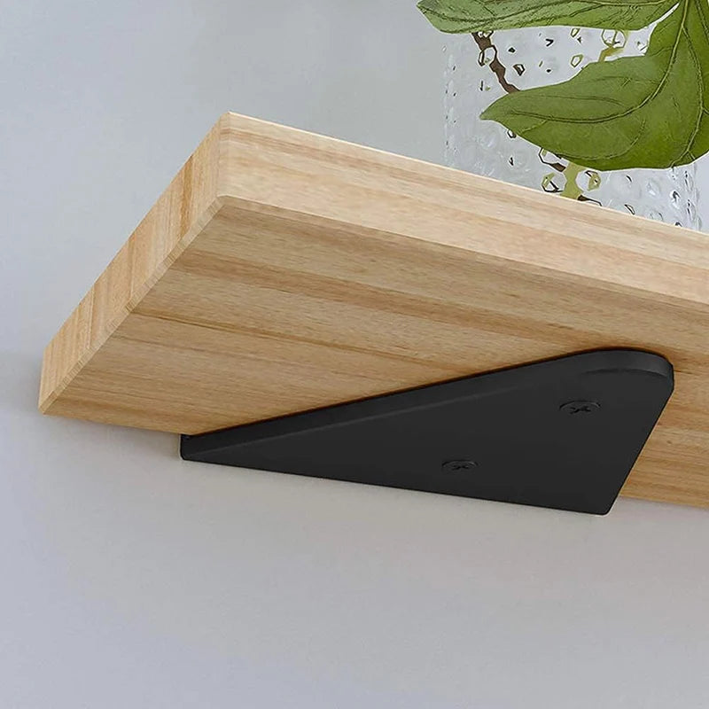 Concealed Shelf Bracket, Black, Size Options