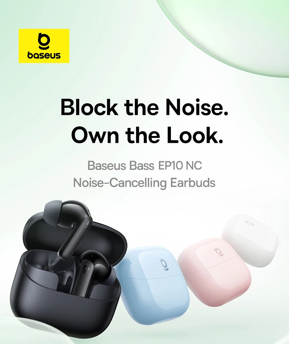 Noise Cancelling True Wireless Earbuds Bluetooth 6.0 with 41Hr Playtime