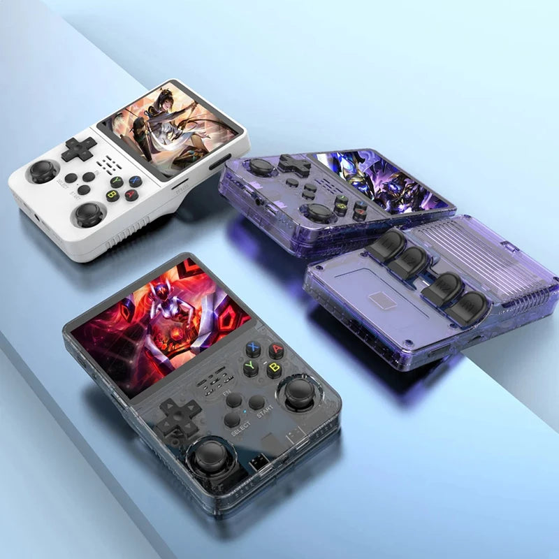 R36S Retro Handheld Video Game Console Linux System 3.5-inch IPS Screen Portable Handheld Video Player 64GB 15000 Games 