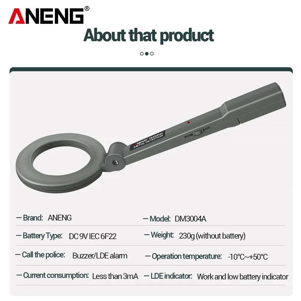 DM3004A Handheld Metal Detector