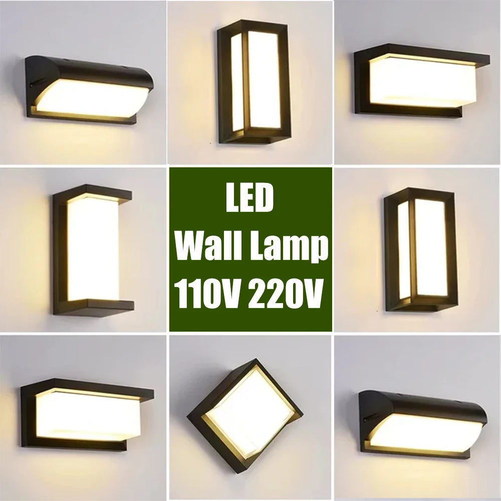 Lampa ścienna LED, różne warianty ciepłego i chłodnego białego światła