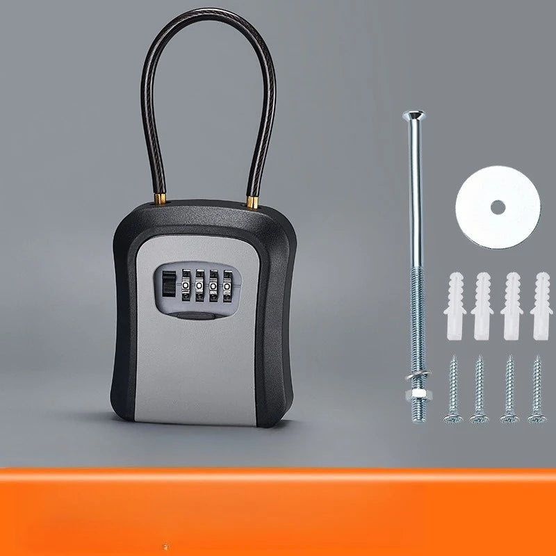 Four-Digit Key Lock Box with Removable Hanger