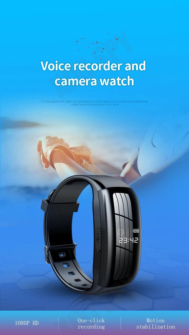 Mini camera watch 1080P HD DV Professional digital voice video recorder bracelet dictaphone small micro sound home secret Spy-shop.com