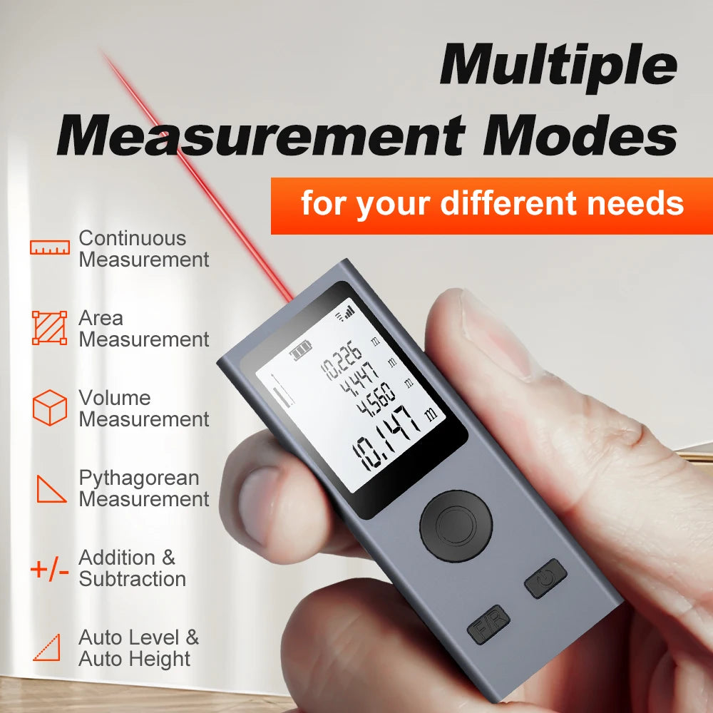 Rechargeable Mini Laser Distance Meter - Options