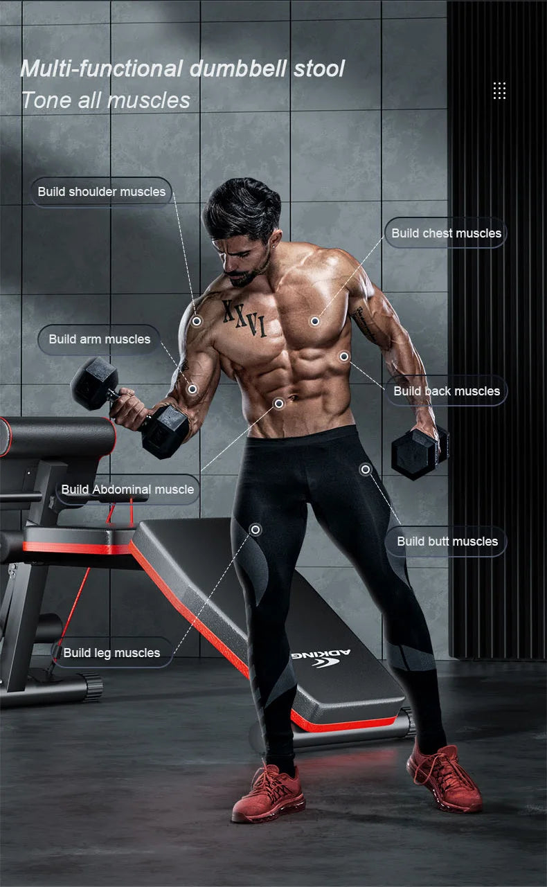 Adjustable Foldable Weight Bench for Full-Body Home Workouts