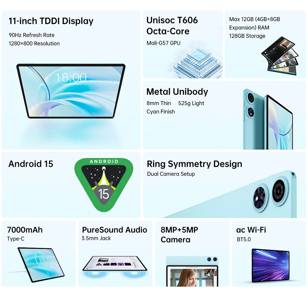 Θήκη Teclast P50 Android 15 Tablet