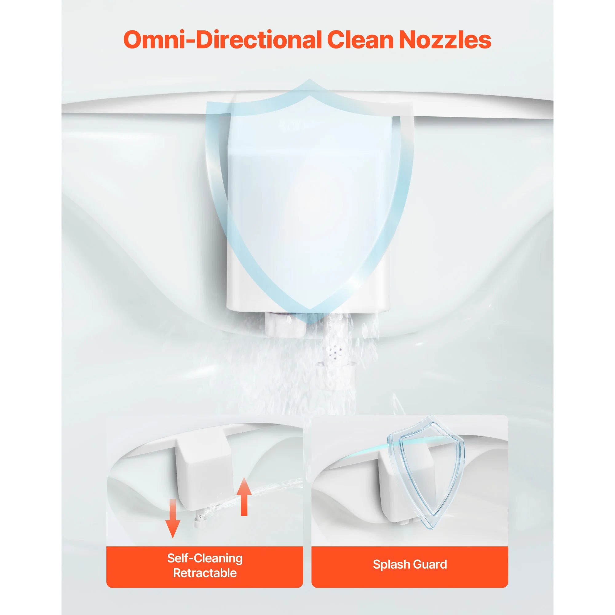 Traversez l’achat SucceBuy – Accessoire de bidet pour WC with double buse rétractable, pression d’eau réglable, eau froide, pulvérisateur pour lavage intime arrière et féminin.