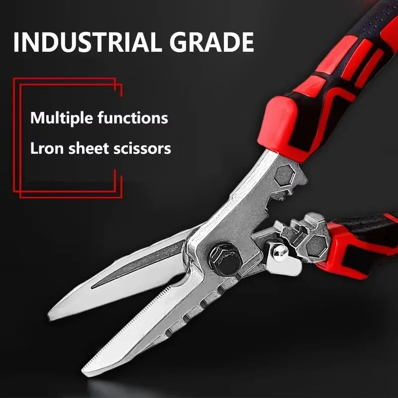 Multifunction Electrician Scissors - Stainless Steel