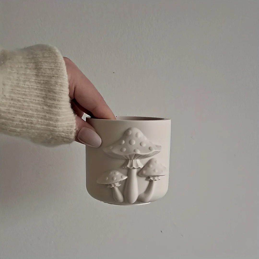 Silicone Mushroom Jar and Lid Casting Mould