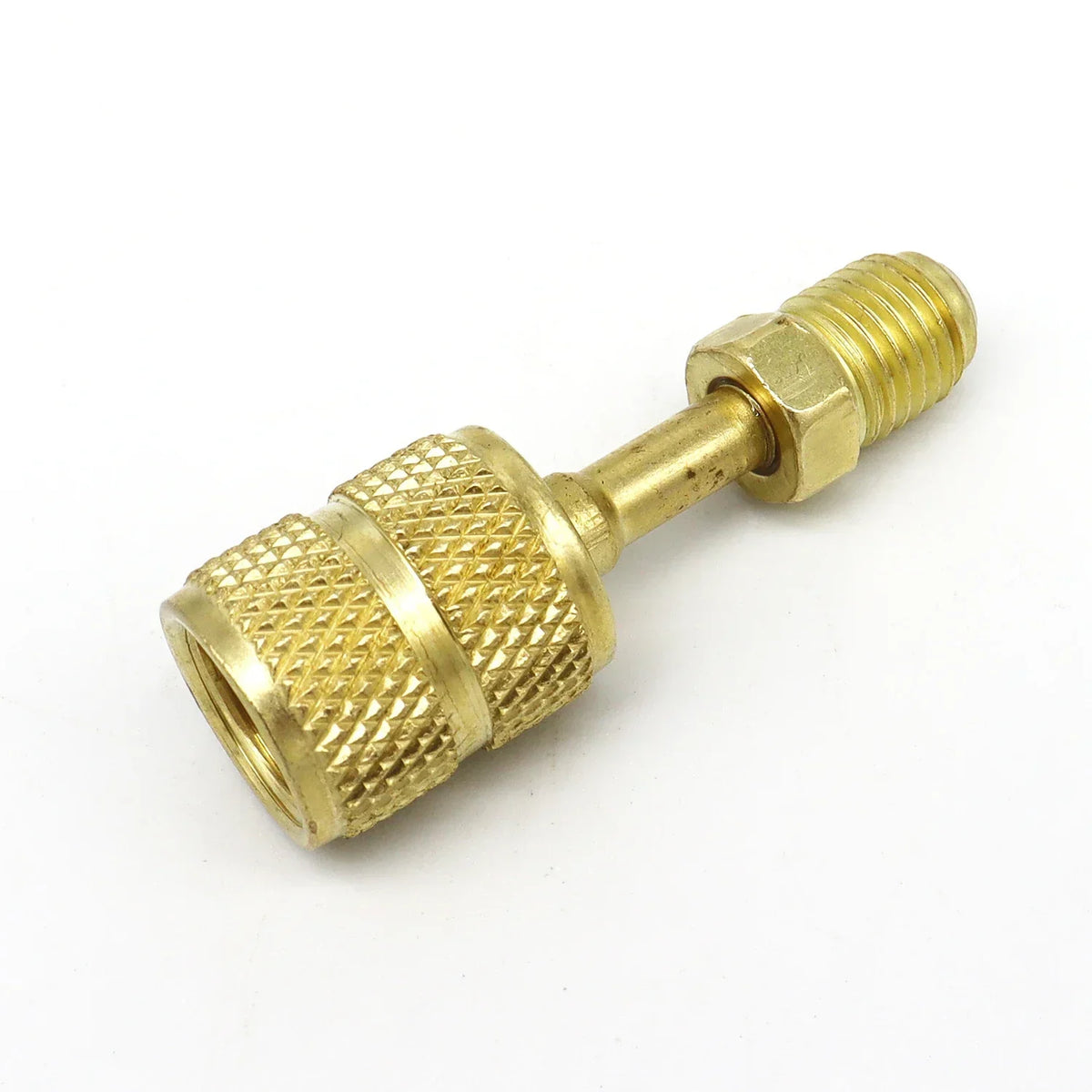 2 x R410A adapterek a légkondicionáló HVAC-hez, 5/16" SAE női to 1/4" SAE férfi flare