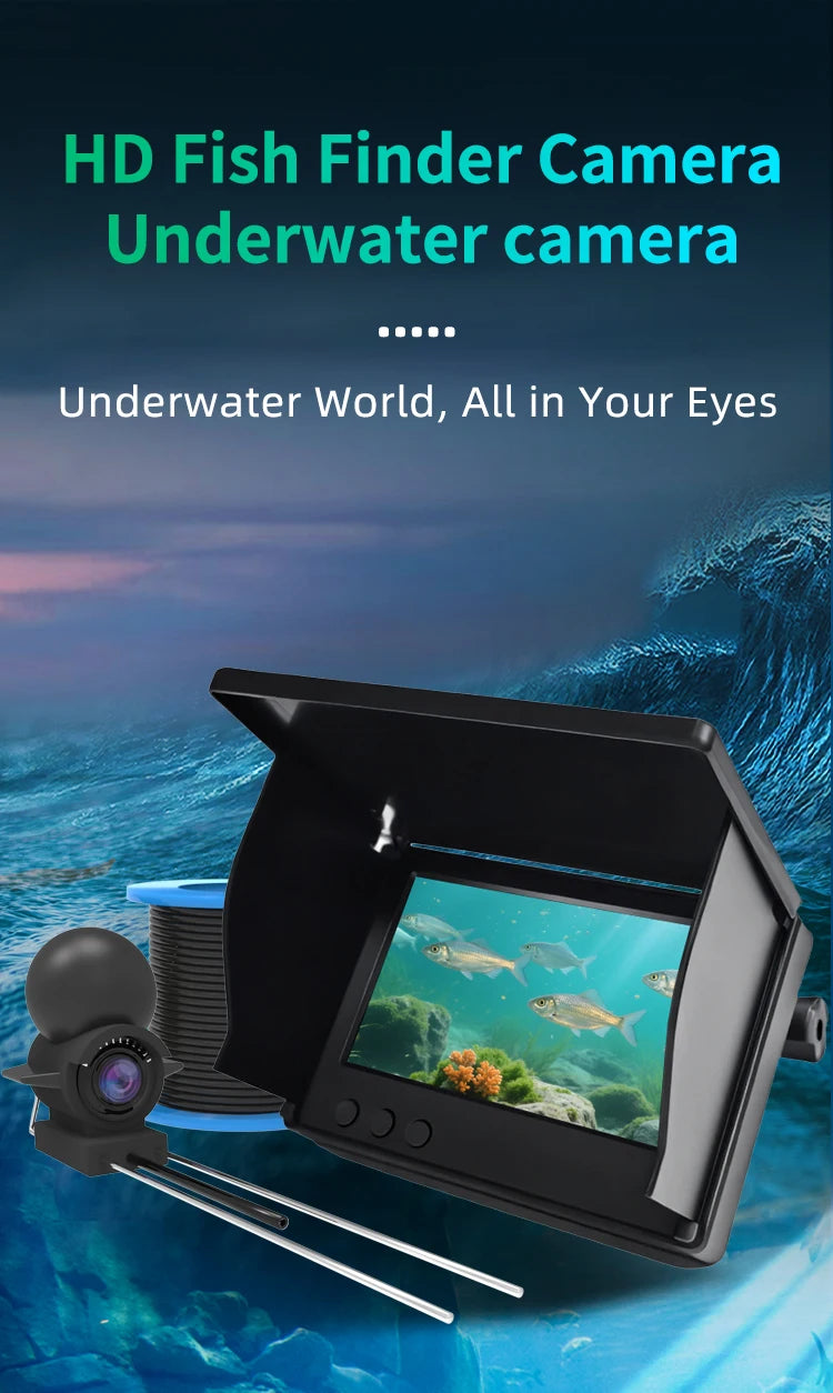 1080P Underwater Fishing Camera with 4.3-Inch LCD