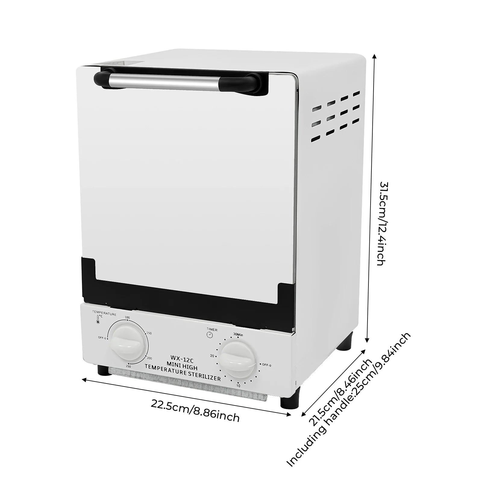 Esterilizador de Calor Infrarrojo 12L 1000W Limpiador de Herramientas para Uñas y Salón
