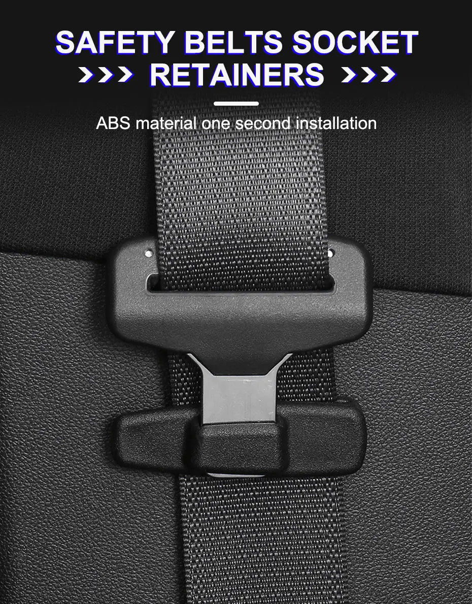 SEAMETAL 2pcs Car Seat Belt Holder Clip ABS Safety Belt Clip Prevent Falling Universal Seat Belt Accessories Stay in Position