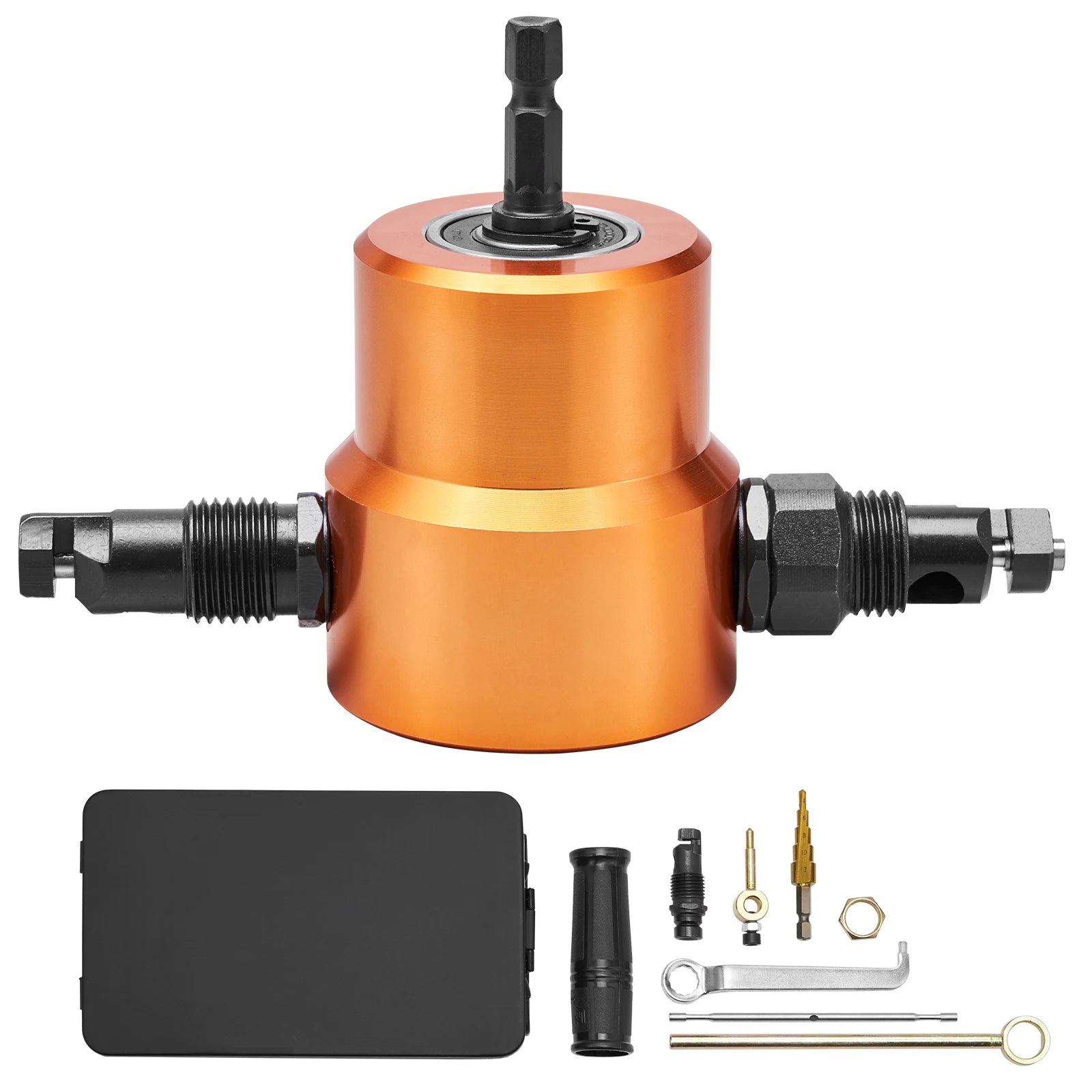 Accessoire de perceuse coupe-tôle à double tête